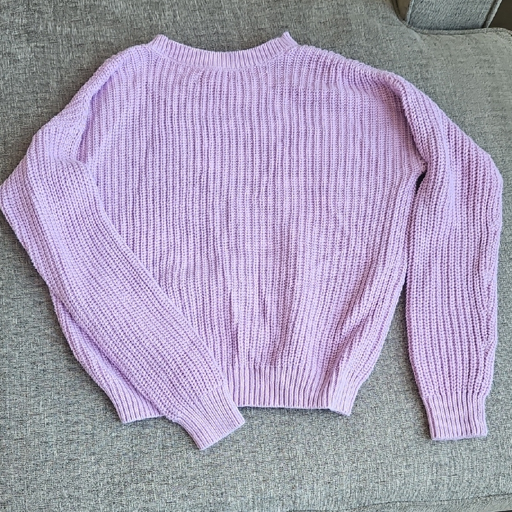 Lavender Knit Women's Sweater